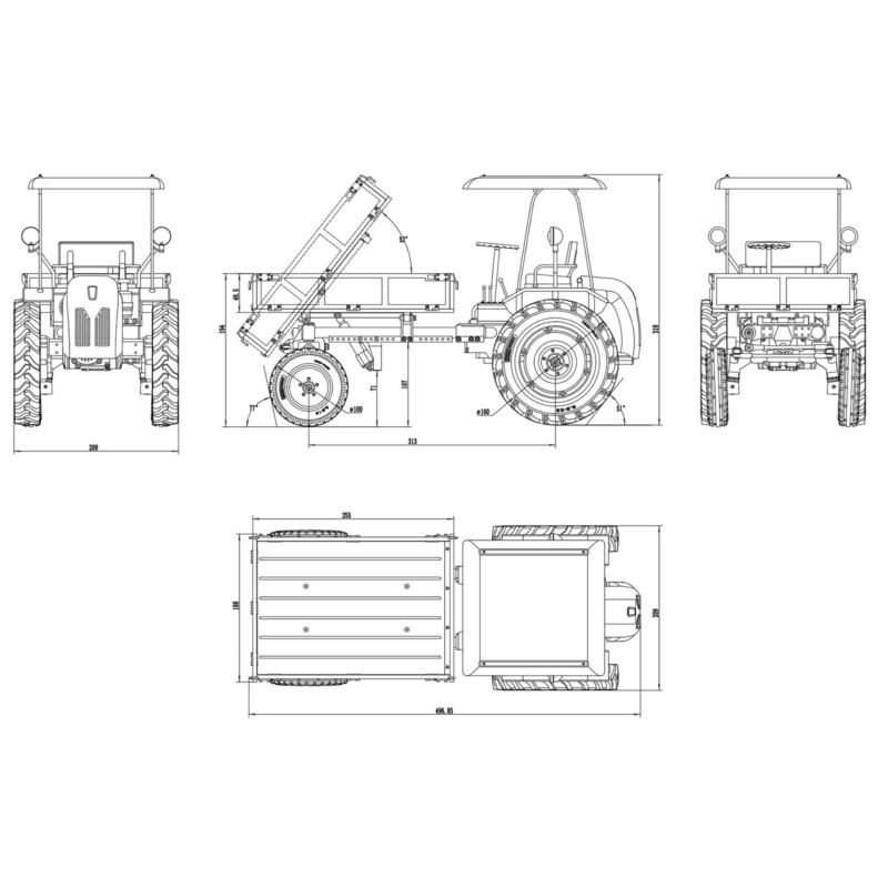 T16 Car 4x2 RC Farm Tractor DO - Rc Hobby Farm 评论和价格