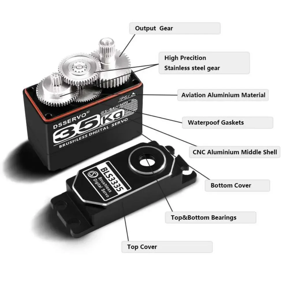 35KG BLS3335 Digital Servo Mot - Rc Hobby Motors 评论和价格
