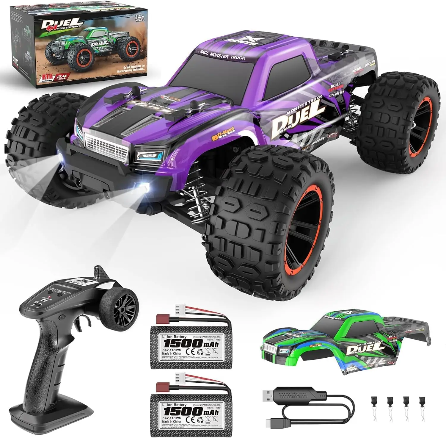 1:14 RC Trucks, High-Speed Rem - Rc Hobby Monster Truck 评论和价格