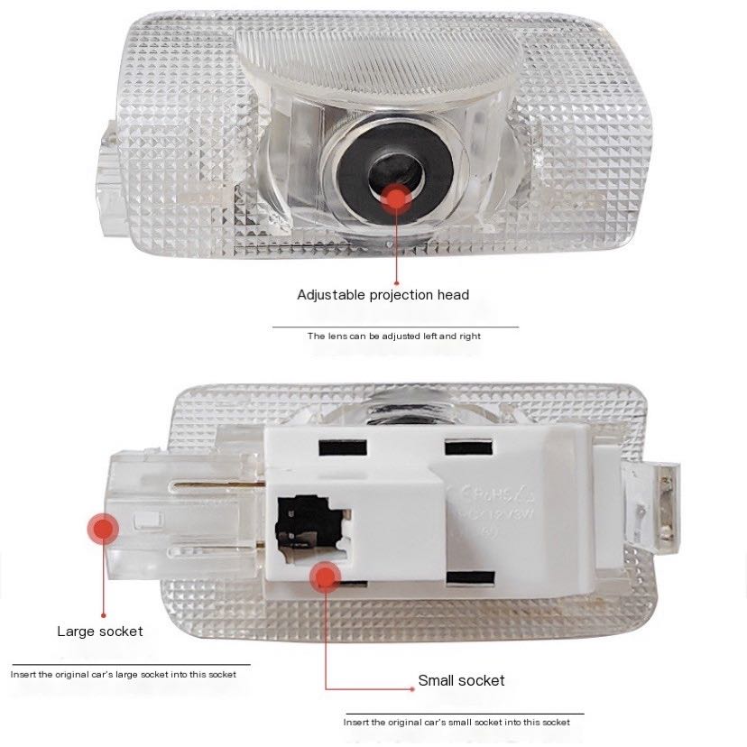 2Pcs LED Projector Lamp Car Do - Rc Hobby Nook 评论和价格