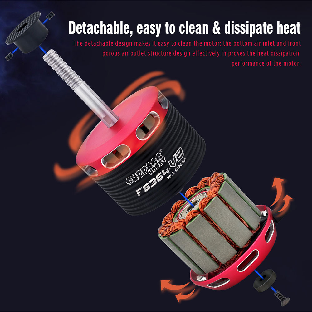 Surpass Hobby F-6364 210KV Bru - Rc Hobby Ua 评论和价格